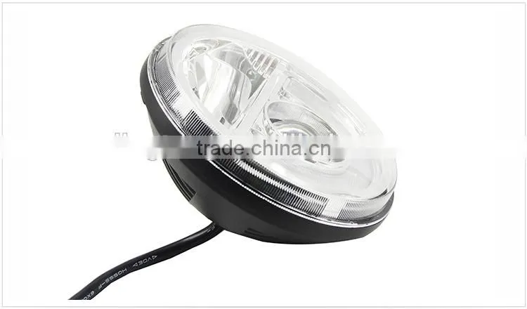 7" Round LED High/Low Beam Headlight 12V with Adjustable Mount