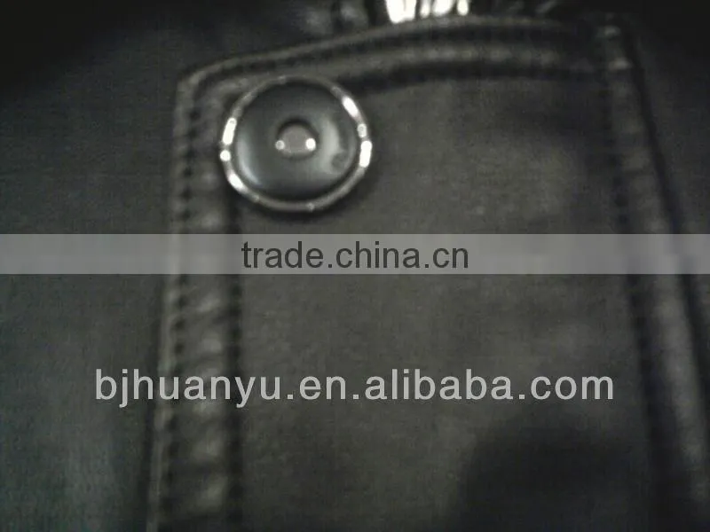 men spring autumn winter wear slim fit black colour long leather jackets