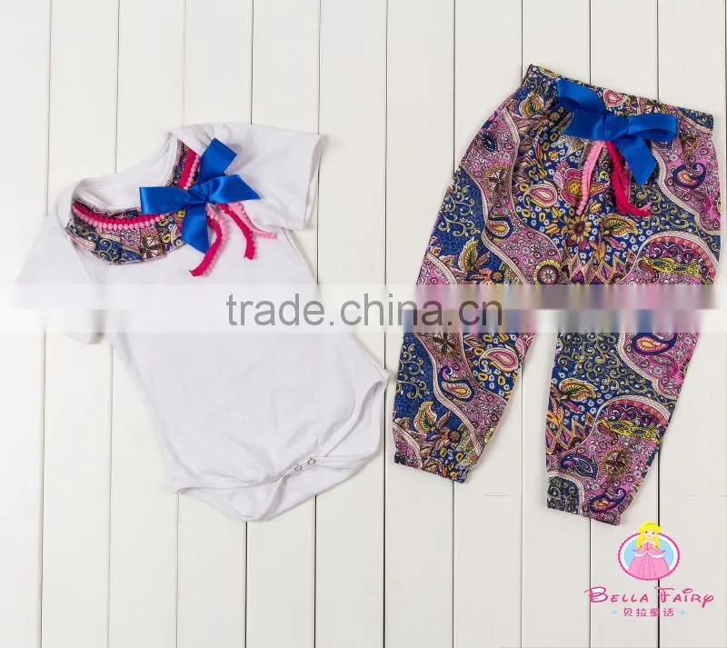 2016 New Girls Cute Outfits cotton shirt+pants spring pettiset baby gift clothing set
