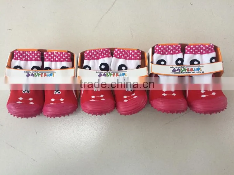 Wholesale Cute Baby Shoe Socks Toddlers Rubber Shoes Baby Skidders