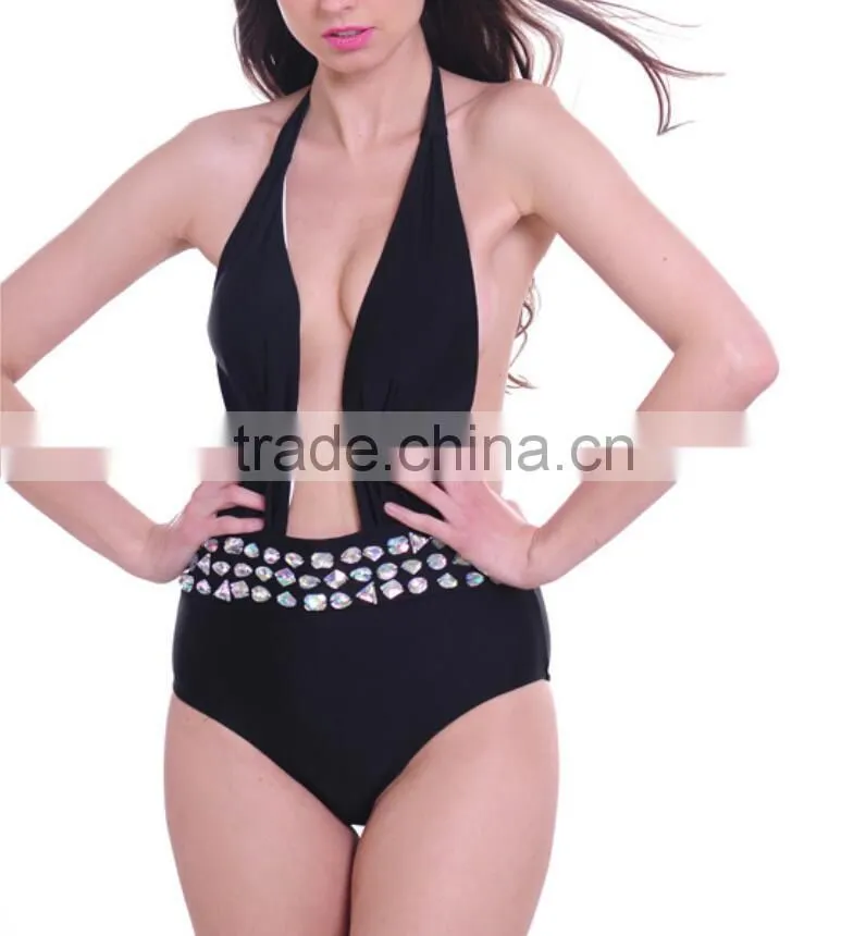 M881 Runwaylover2016 ladies sexy diamond one piece bikini swimwear