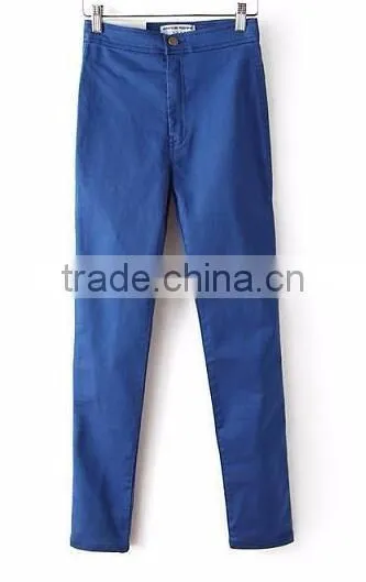 Runwaylover EY0616P Hot Sale 2017 Women High Waist Denim Pencil Pants