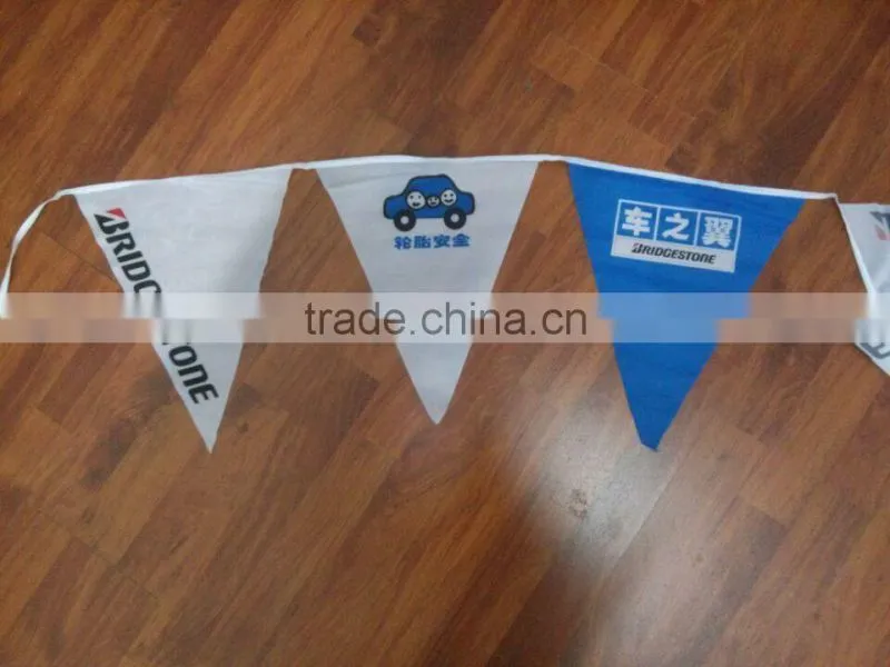 high quality polyester design bunting flag