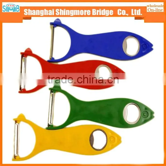 alibaba china hot sales stainless steel fruit peeler and bottle opener in low price