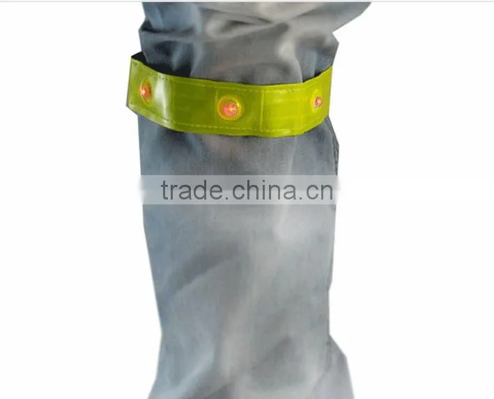 Dongguan New version reflective slap wrap wrist band and safety LED reflective armbands