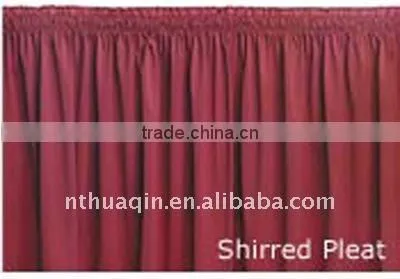 party polyester table skirt event table skirt wedding table skirting