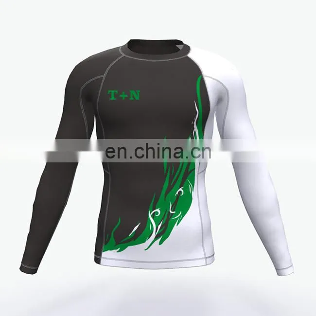 custom made mma bjj rash guard for men