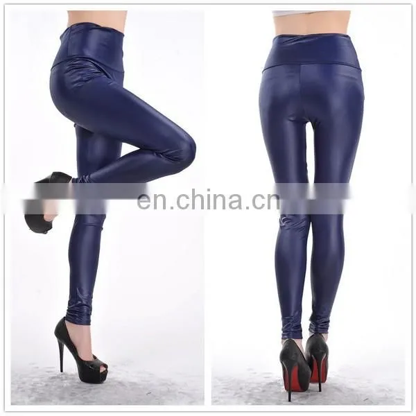 2016 Spring New Style Multi Colors Elastic Leather Leggings IN STOCK