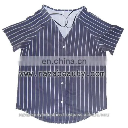 100% Cotton baseball/softball jersey/ free design with your own logo/full subliamted/100% polyester