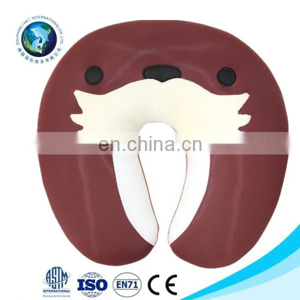 2016 Wholesale Custom u shape Animal Memory FoamTravel Neck Pillow