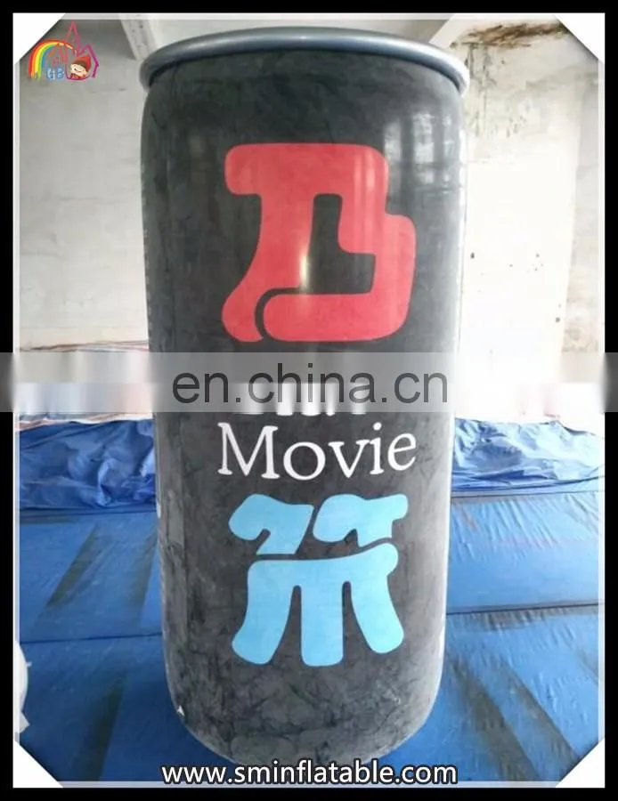 Fashion giant inflatable model,inflatable zip-top can, inflatable can for outdoor display