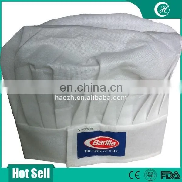 white disposable short Paper chef hat