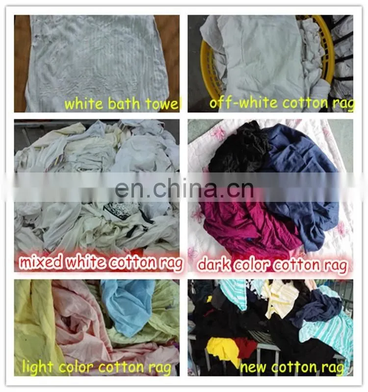 wholesale industrial cotton wiping rags recycled wipers 100% cotton cleaning rag