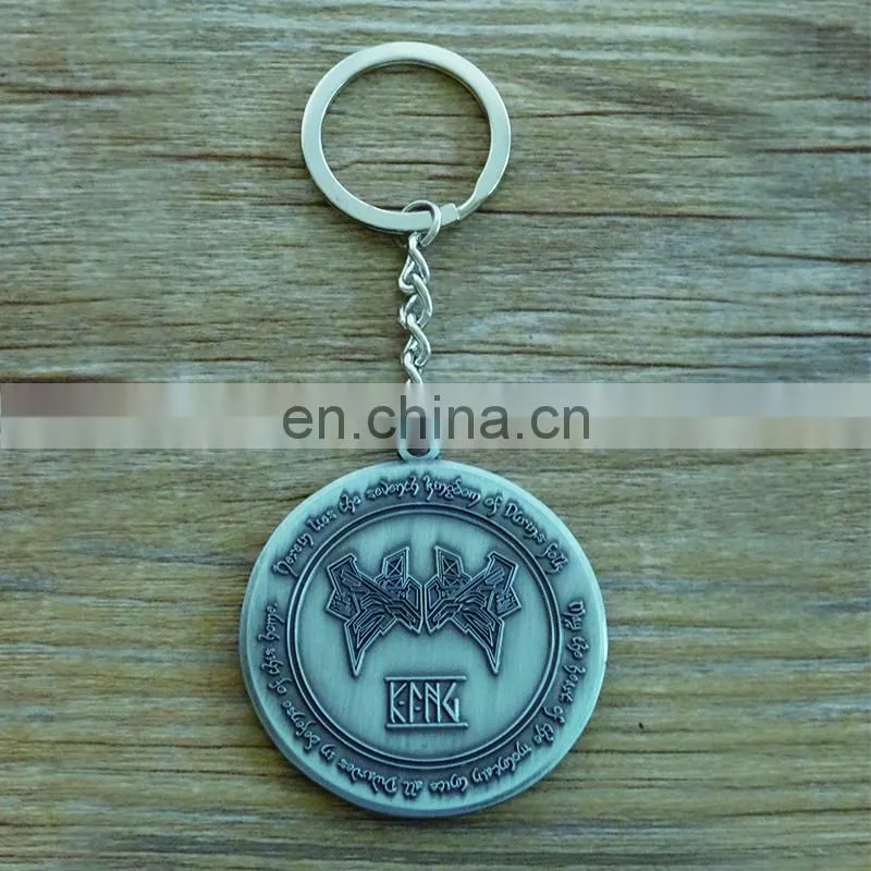 Hot sale Newest fashion custom portrait metal keychain key ring