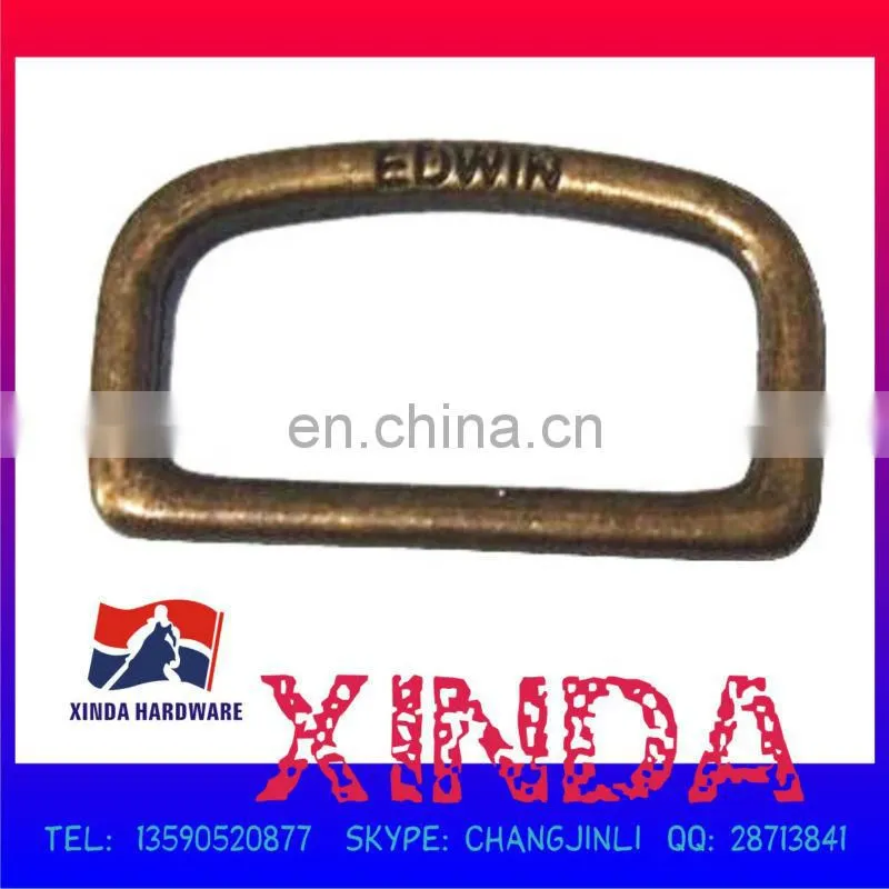 25 x 15mm antique D ring of factory to buyer for shoes, bags and other