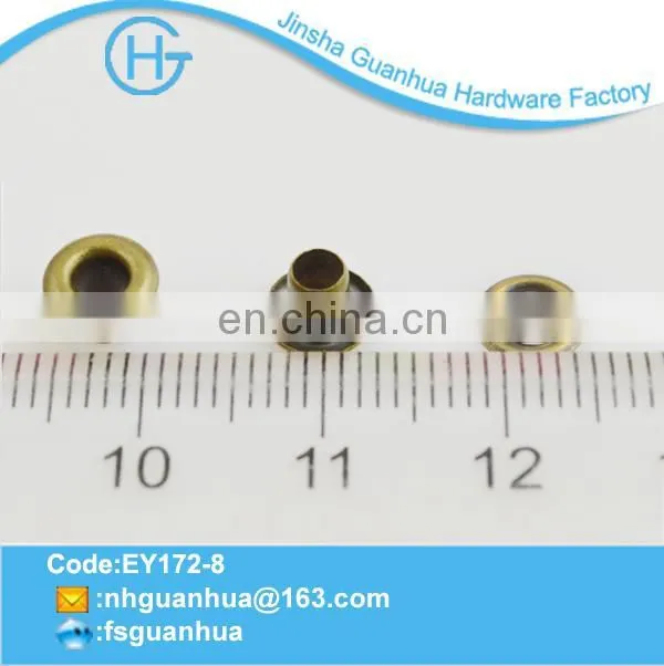 Manufactory price red copper eyelet in Guanhua for shoes