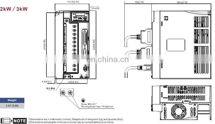Delta 3KW servo motor and driver sets ECMA-F11830RS + ASD-B2-3023-B