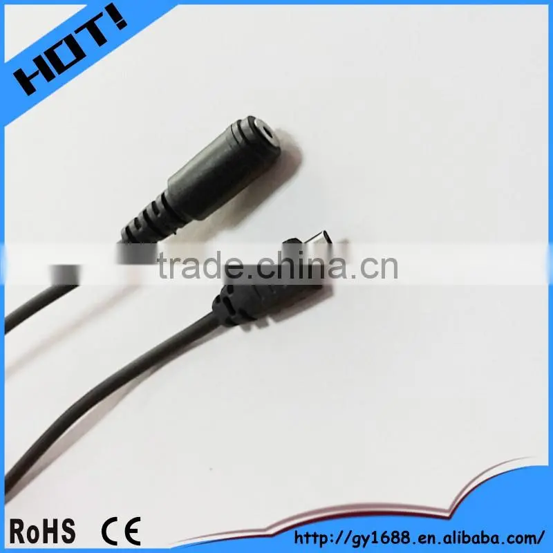 New product PVC jacket usb to aux cable female