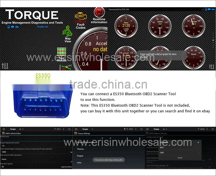 Erisin ES2012C 7" GMC Chevrolet Car Radio 2 Din Android Car GPS