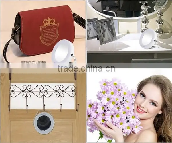 3 Times Magnifying LED lighted Desktop Makeup Mirror