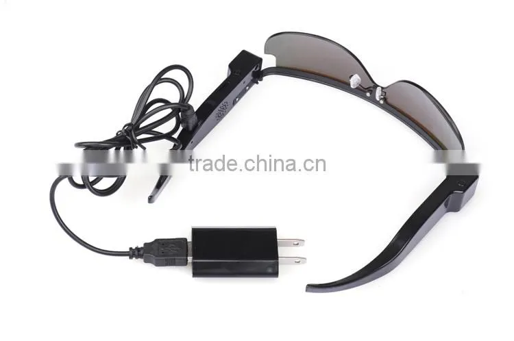 2Mega WiFi Sunglasses IP Camera HD 720P@25FPS WiFi Action Camera Glasses with Android IOS APP and PC CMS For Online Remote View