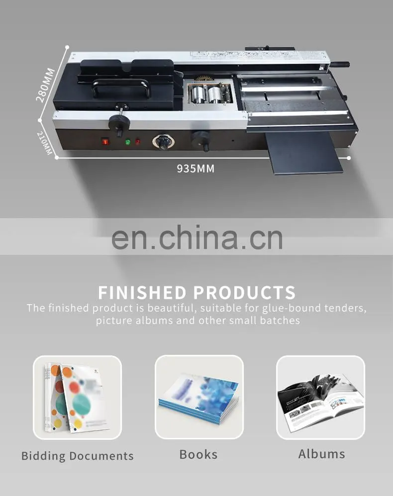 SBM-50D A4 high quality glue binding machine binder with Hot melt colloidal particles