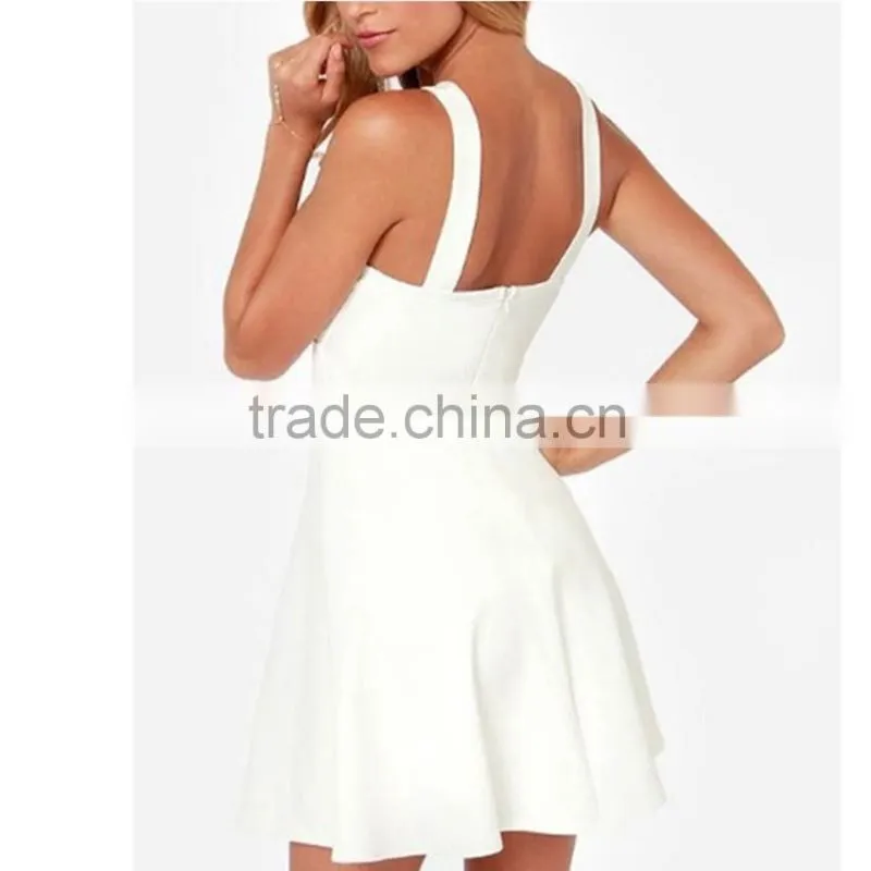 halter neck cross over detail fashion dress sexy bodycon dress lady party dress