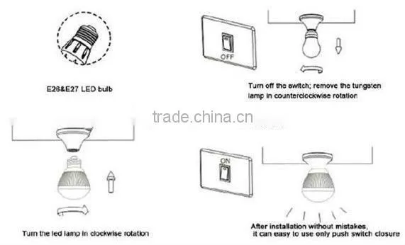 4 WattE14/E12 LEDLight BulbsWarm White Candelabra