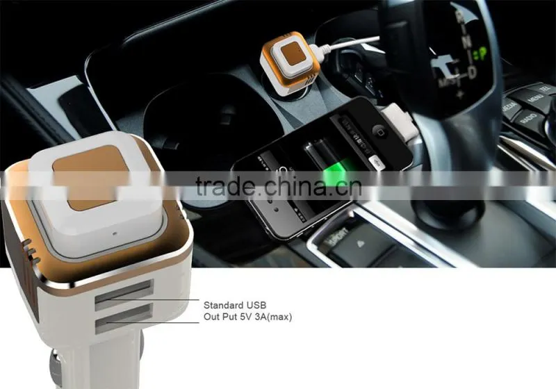 Two USB Output Oxygen Bar Bluetooth Headset Car Charger