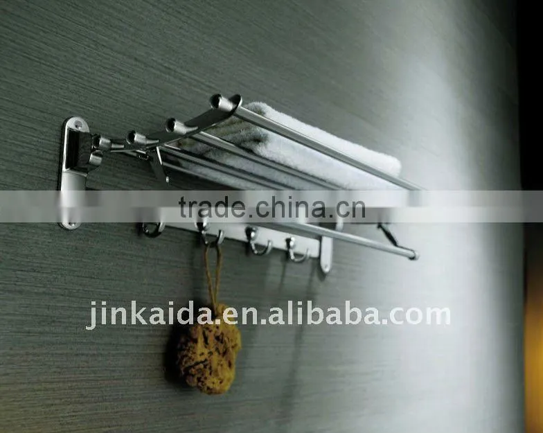 Stainless steel towel rack collapsible towel rack H-007A fold up towel rack, movable towel rack