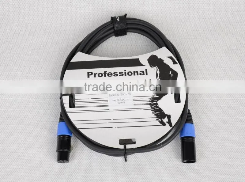 3 meters 5 poles led light cable for dmx cable DMX009(5P)-3M