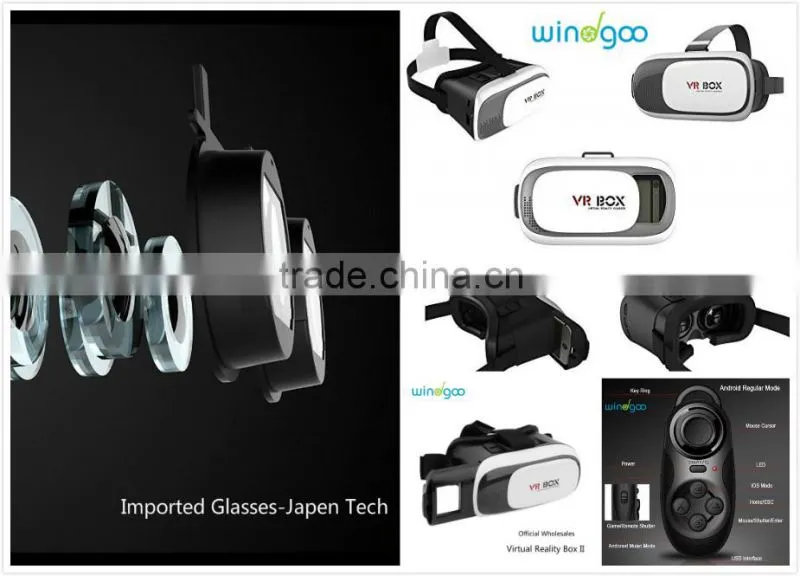 2016 New Invention Trendy Hot VR Box 2.0 360 Degree 3D Glasses VR Headset