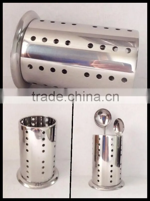 Stainless steel cutlery holder