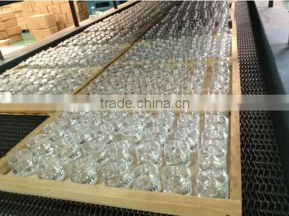 0.5L clear glass beer mug with handle