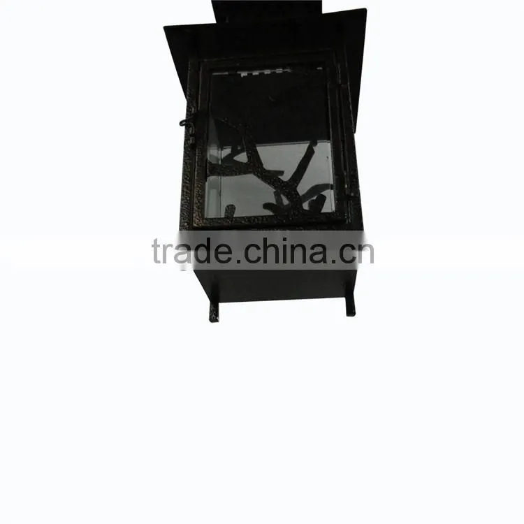 2015 Hot Sale Black Color Candle Lantern for wedding decoration