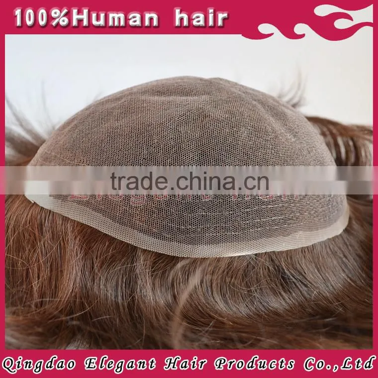 High Quality Fashion Human Hair Pieces / Hair Piece For Men