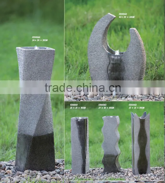 garden decoration fiberglass waterfall fountain