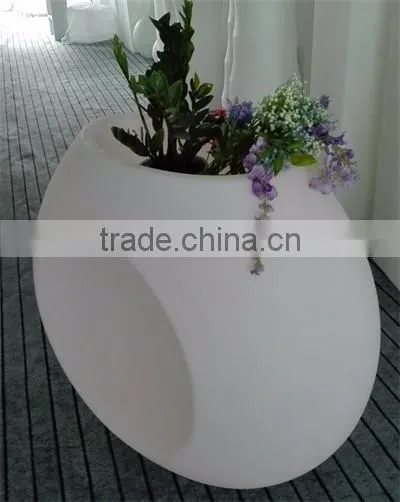 New PE plastic Flowerpot with LED lights & lighting YXF-11090