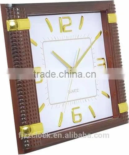 Plastic Material Wooden Color world clock gift