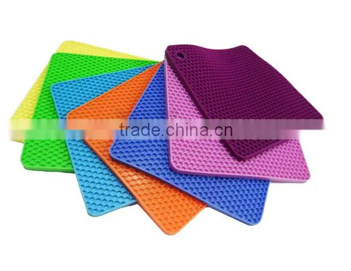 2015 Honeycomb shaped Silicone mat/pot pad