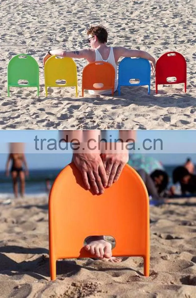 Beach Chairs Wholesale New Outdoor Backrest Lightweight Plastic Beach Chair
