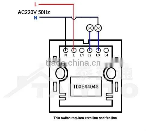 TAIYITO TDXE4404S touch switch
