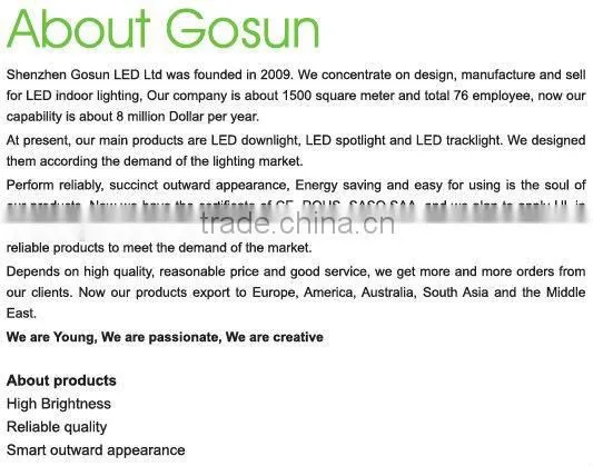 Independently design Recessed Dimmable 40w 4-way COB LED Ceiling Downlight