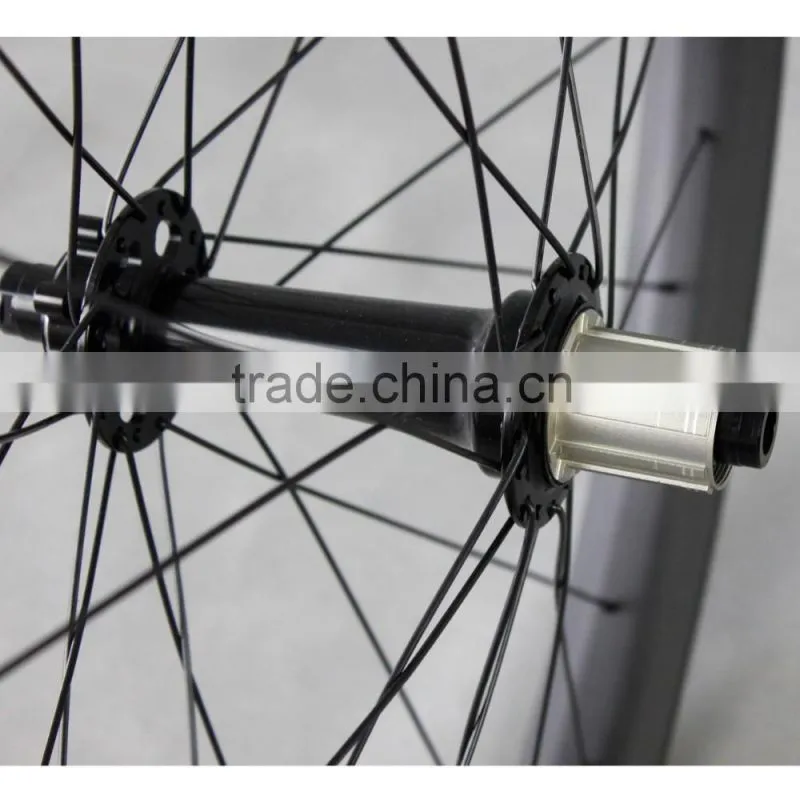 2016 ican 29+ carbon wheels 29 plus Carbon Fat MTB wheelset Rim 50mm Width Double Wall Hookless Tubeless Compatible