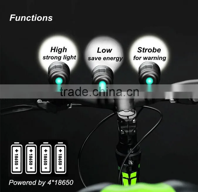 (120009) Aluminium Multi-functional head flashlight and super bike light