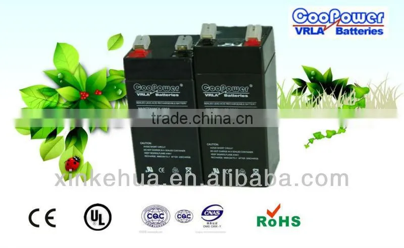 Sealed Lead acid battery/Rechargeable Battery /4V4.5AH Emergency light battery/4V4.5AH