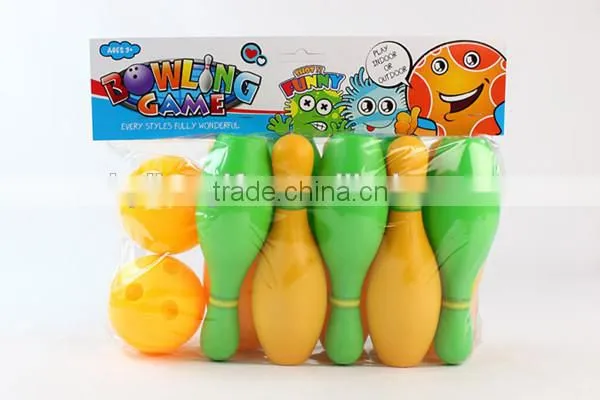 19cm bowling set toy for kids with 10 bottles and 2 balls