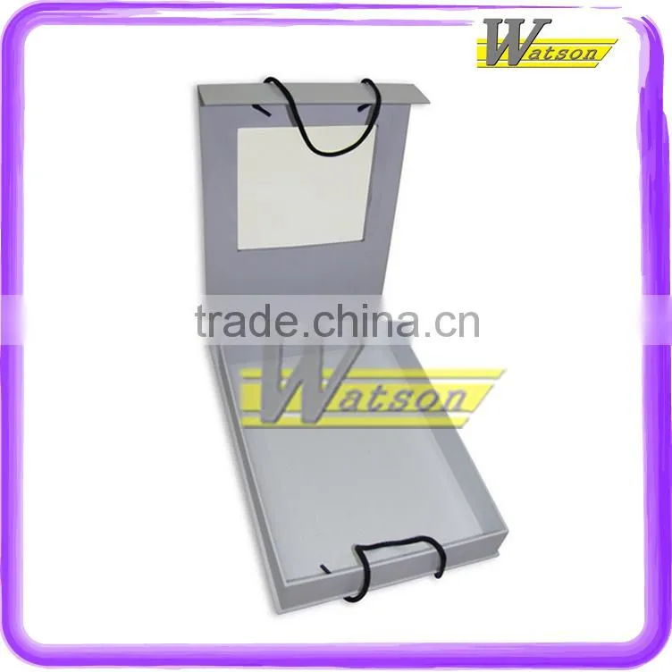 Clearly PVC window paperboard packaging box with cotton handle
