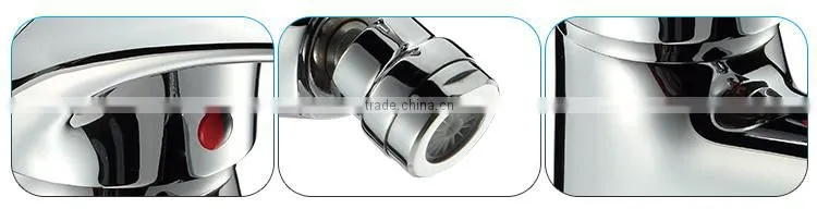 Popular Durable Round Copper Bathroom Wash Basin Water Faucet