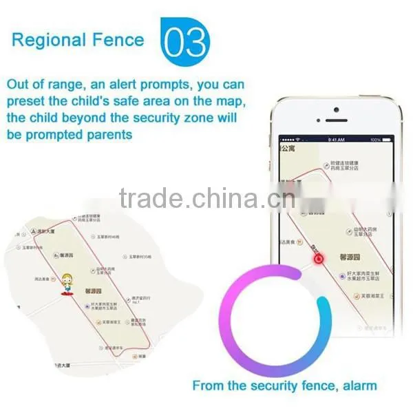 Factory wholesale gsm GPS watch phone tracker for kids